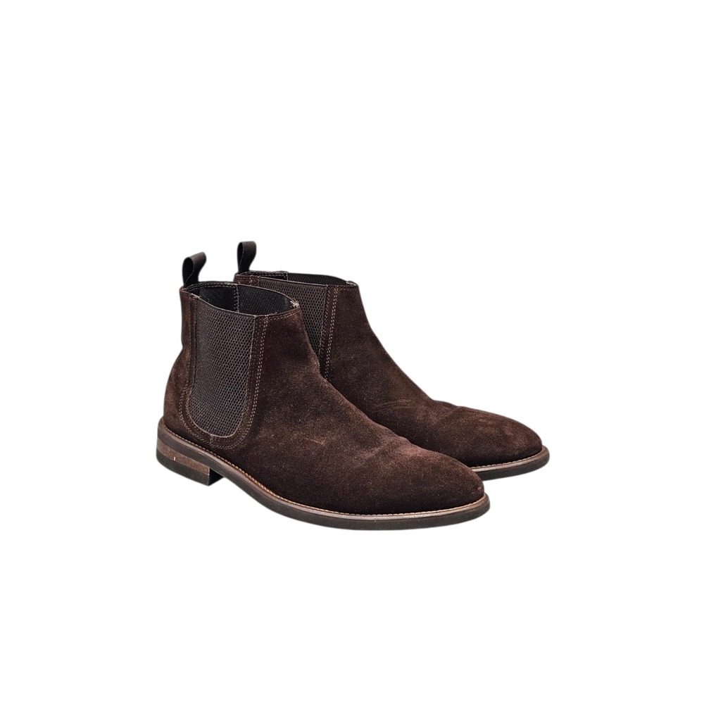 Florsheim Men's Size 10 EUC Royal Imperial Brown Suede Italy Made Chelsea Boots